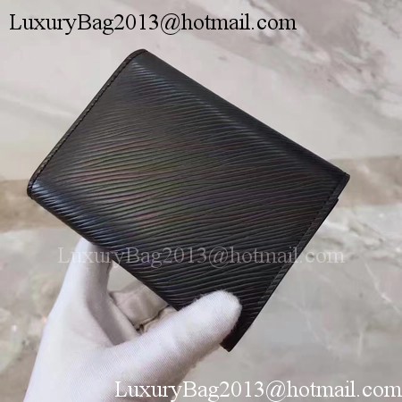 Louis Vuitton Epi Leather TWIST COMPACT WALLET M64414 Black