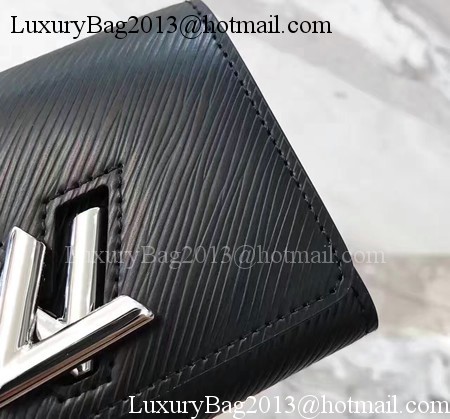 Louis Vuitton Epi Leather TWIST COMPACT WALLET M64414 Black