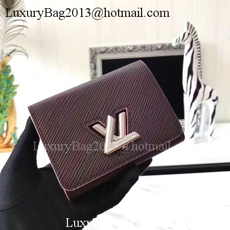 Louis Vuitton Epi Leather TWIST COMPACT WALLET M64414 Wine