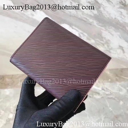 Louis Vuitton Epi Leather TWIST COMPACT WALLET M64414 Wine