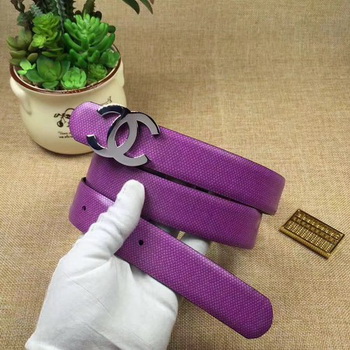 Chanel 30mm Leather Belt CH5232 Purple