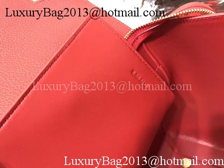 Celine Belt Bag Original Litchi Leather C3349 Red