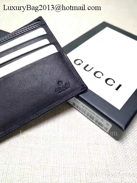 Gucci Calfskin Leather Bi-fold Wallet 256334 Black