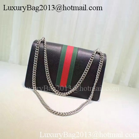 Gucci Dionysus Leather Shoulder Bag 400249 Black