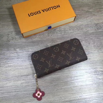 Louis Vuitton Monogram Canvas CLEMENCE WALLET M64201 Red