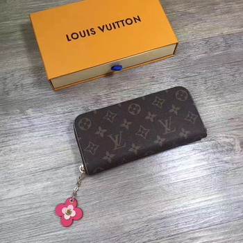 Louis Vuitton Monogram Canvas CLEMENCE WALLET M64201 Rose