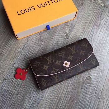 Louis Vuitton Monogram Canvas EMILIE WALLET M64202 Red