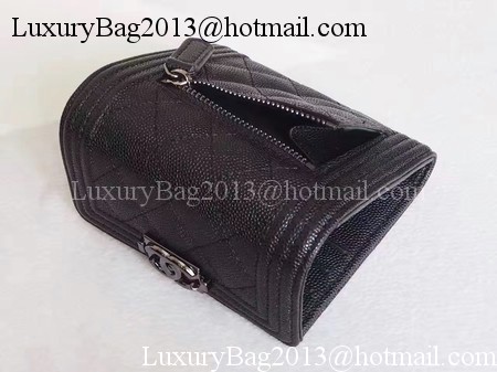 Chanel Matelasse Bi-Fold Wallet Black Cannage Patterns A48980 Black