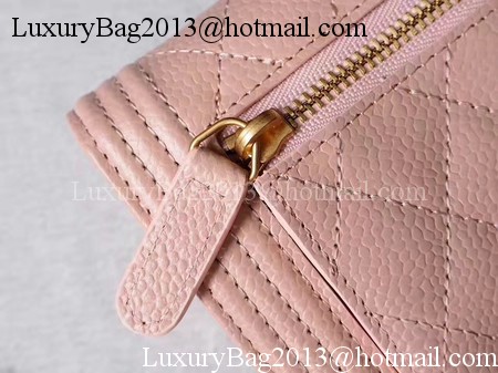 Chanel Matelasse Bi-Fold Wallet Pink Cannage Patterns A48980 Gold Chanel Matelasse Bi-Fold Wallet Pink Cannage Patterns A48980 Gold