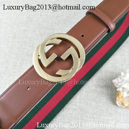 Gucci 40mm Leather Belt GG57560 Wheat