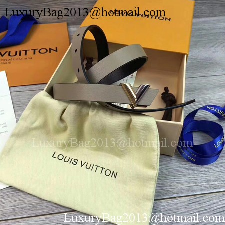 Louis Vuitton 20mm Leather Belt M9309 Grey