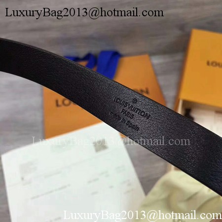 Louis Vuitton 20mm Leather Belt M9309 Grey