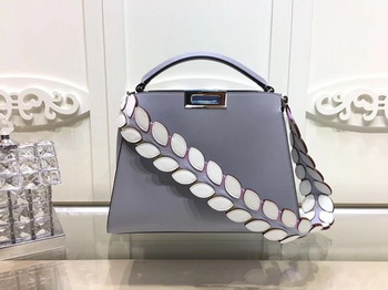 Fendi Peekaboo Bags Original Leather F3659 Grey