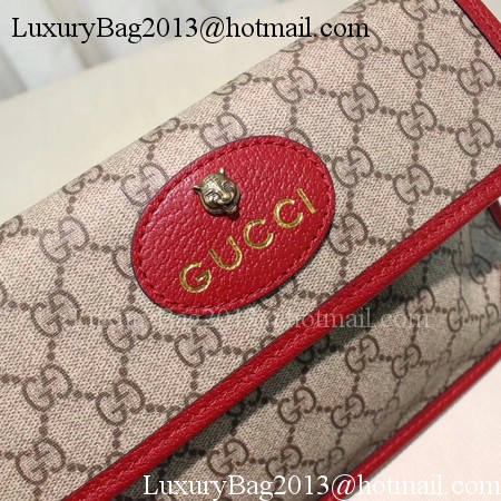 Gucci GG Supreme Belt Bag 493930 Red