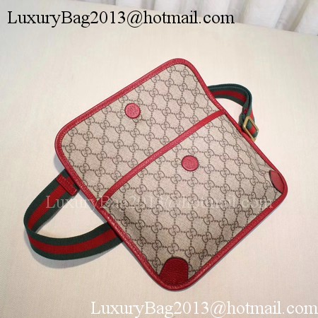 Gucci GG Supreme Belt Bag 493930 Red