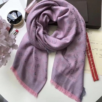 Louis Vuitton MONOGRAM DENIM Scarf M33695 Light Pink