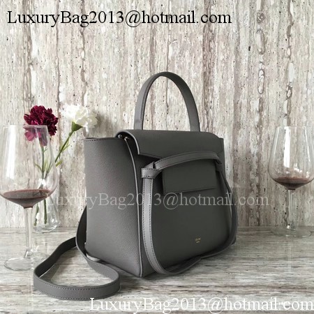 Celine Belt mini Bag Original Leather C98310 Deep Grey