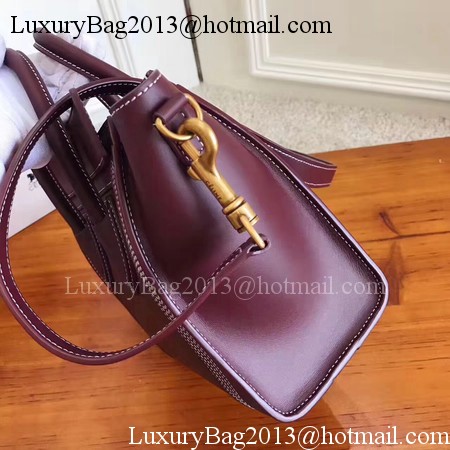 Celine Luggage Nano Tote Bag Original Leather CC3560 Wine