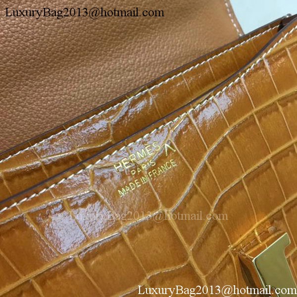 Hermes Constance Bag Croco Leather H9978C Wheat