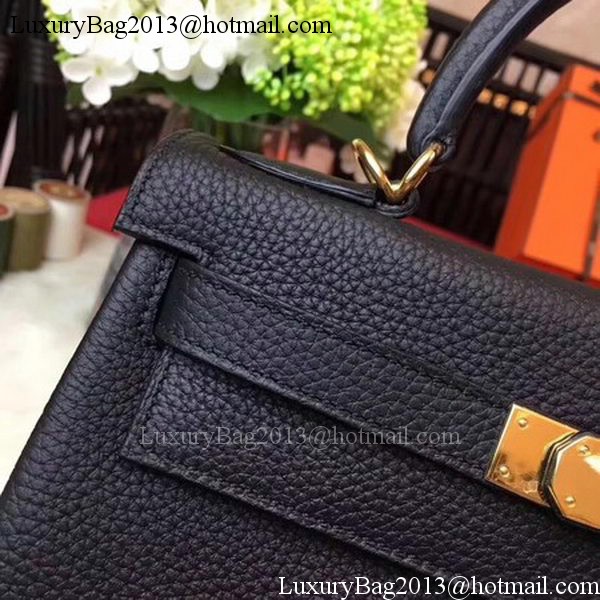 Hermes Kelly 32cm Shoulder Bag TOGO Leather KY32 Black