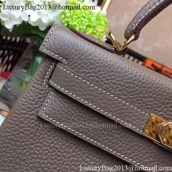 Hermes Kelly 32cm Shoulder Bag TOGO Leather KY32 Grey