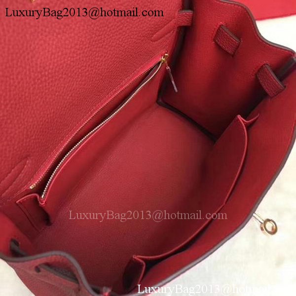 Hermes Kelly 32cm Shoulder Bag TOGO Leather KY32 Red