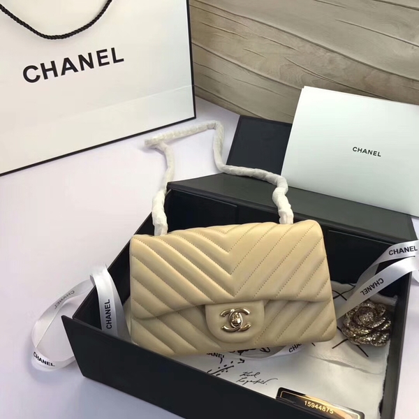 Chanel Classic Flap Bags Camel Original Sheepskin Leather 1116 Gold