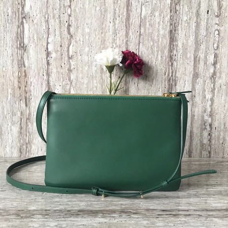 Celine Trio Crossbody Messenger Bag C55421 Green