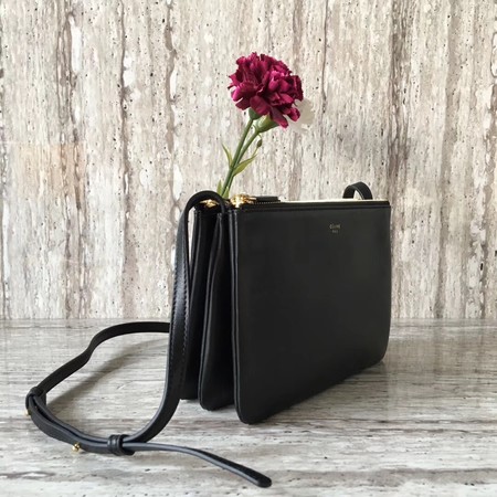 Celine mini Trio Crossbody Messenger Bag C55420 Black