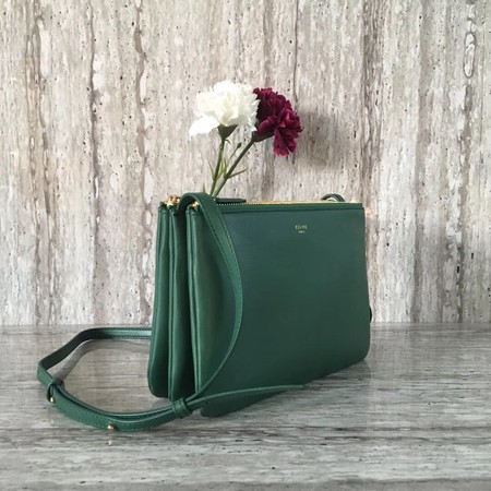 Celine mini Trio Crossbody Messenger Bag C55420 Green