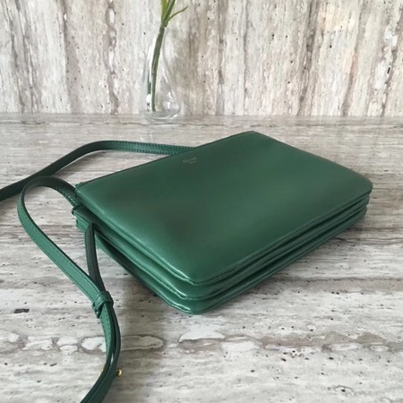 Celine mini Trio Crossbody Messenger Bag C55420 Green