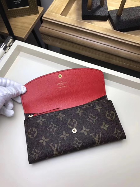 Louis Vuitton Monogram Canvas EMILIE WALLET M61289 Red