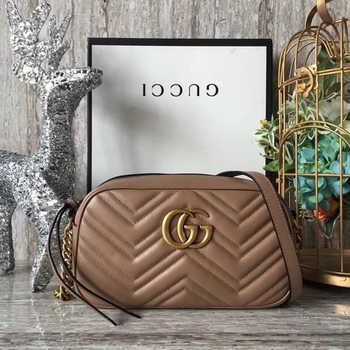 Gucci GG Marmont Matelasse mini Bag 448065 Apricot