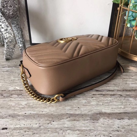 Gucci GG Marmont Matelasse mini Bag 448065 Apricot