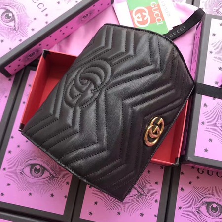 Gucci GG Marmont Continental Wallet 443436 Black