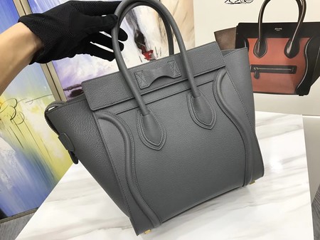 Celine Luggage Micro Tote Bag Original Leather CLY33081M Deep Grey