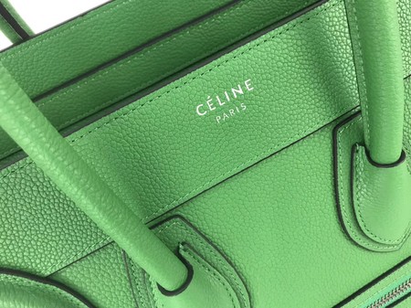 Celine Luggage Micro Tote Bag Original Leather CLY33081M Green