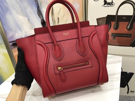 Celine Luggage Micro Tote Bag Original Leather CLY33081M Red