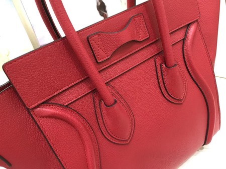 Celine Luggage Micro Tote Bag Original Leather CLY33081M Red