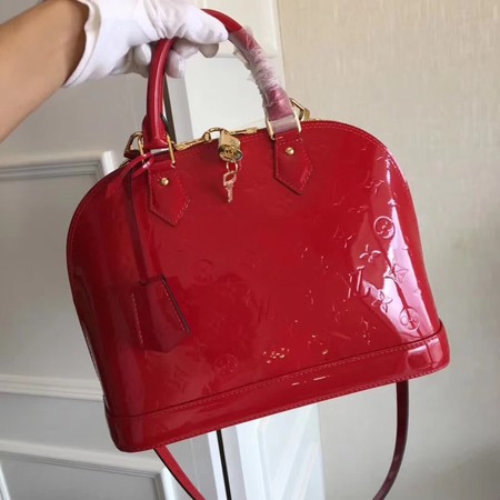 Louis Vuitton Monogram Vernis Alma PM M91611 Red