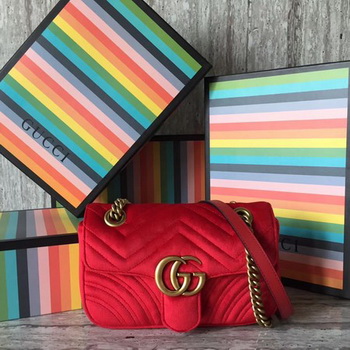 Gucci GG Marmont Mini Bag 446744 Red