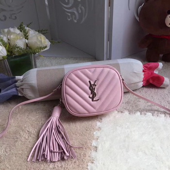 Yves Saint Laurent Monogram Leather Bag Y5804 Pink