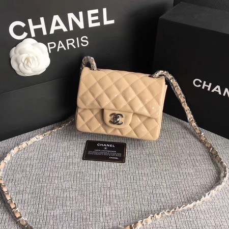 Chanel Classic Flap mini Bag Original Leather A1115 Apricot