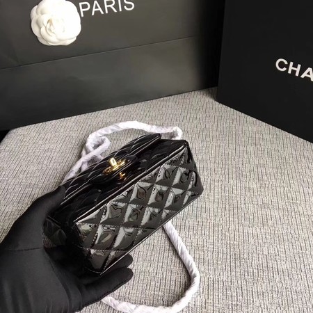 Chanel Classic Flap mini Bag Original Leather A1115 Black