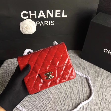 Chanel Classic Flap mini Bag Original Leather A1115 Red