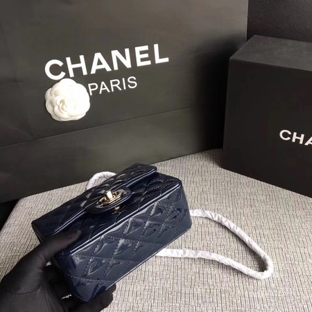 Chanel Classic Flap mini Bag Original Leather A1115 Royal