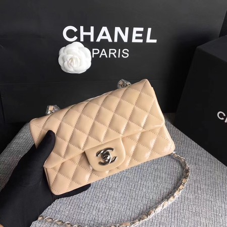 Chanel Classic Flap mini Bag Original Leather A1117 Apricot