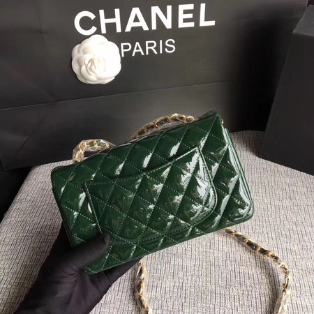 Chanel Classic Flap mini Bag Original Leather A1117 Green