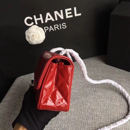 Chanel Classic Flap mini Bag Original Leather A1117 Red