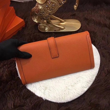 Hermes Togo Leather Clutch H88017 Orange